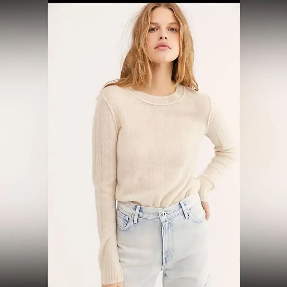 Free People Be Mine 100% Cashmere Sweater